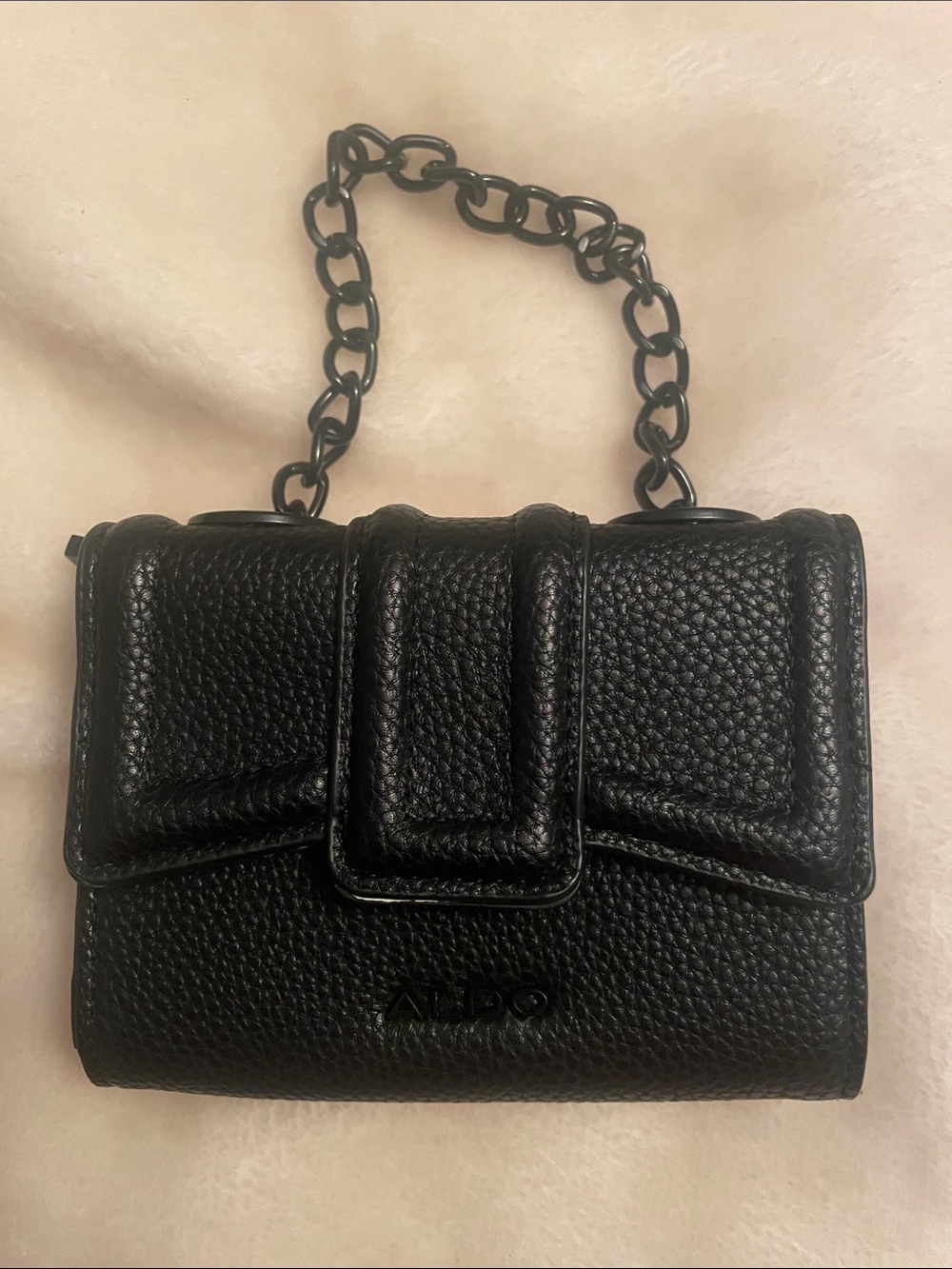 Aldo Black Mini Chain Bag Formal